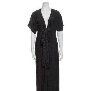 Gray Halston Evening Dress, size Large